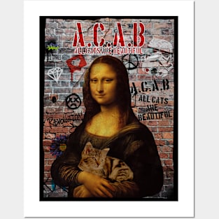 A.C.A.B x ALL CATS ARE BEAUTIFULL Posters and Art